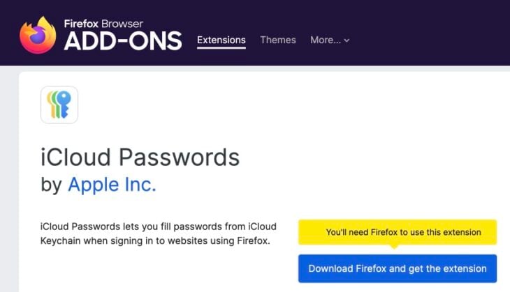 Apple lance une extension iCloud Passwords pour Firefox