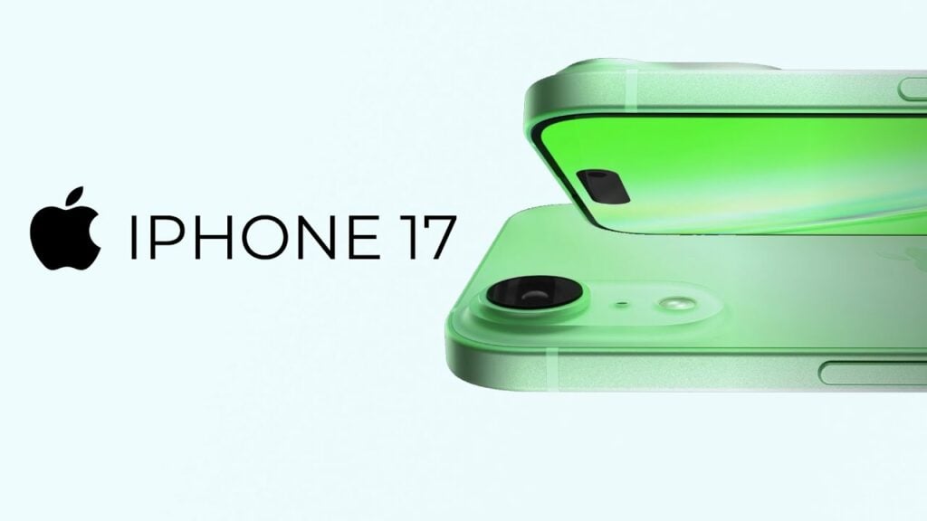 Concept d’iPhone 17 vert à une seule caméra