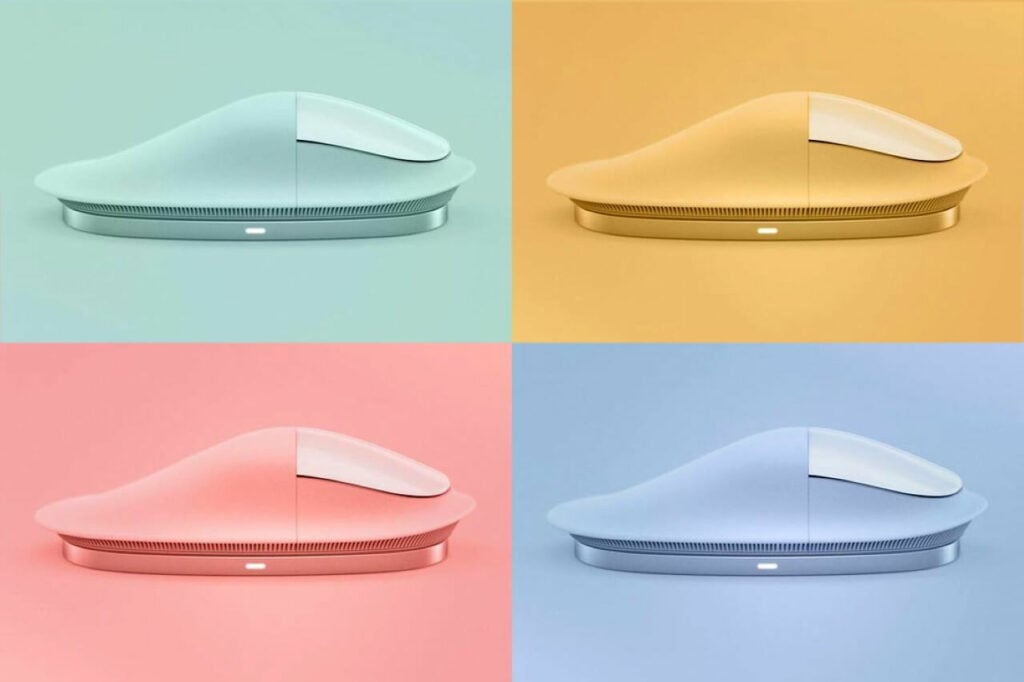 Concept de Magic Mouse  3 en différents coloris – Source : Yanko Design