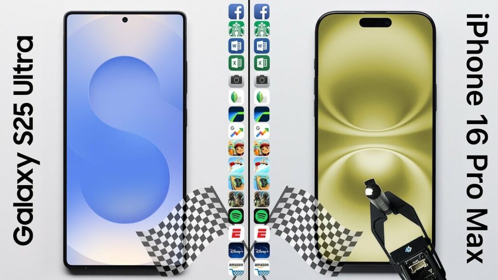 L'iPhone 16 Pro Max battu par le Galaxy S25 Ultra au speed test d'applications