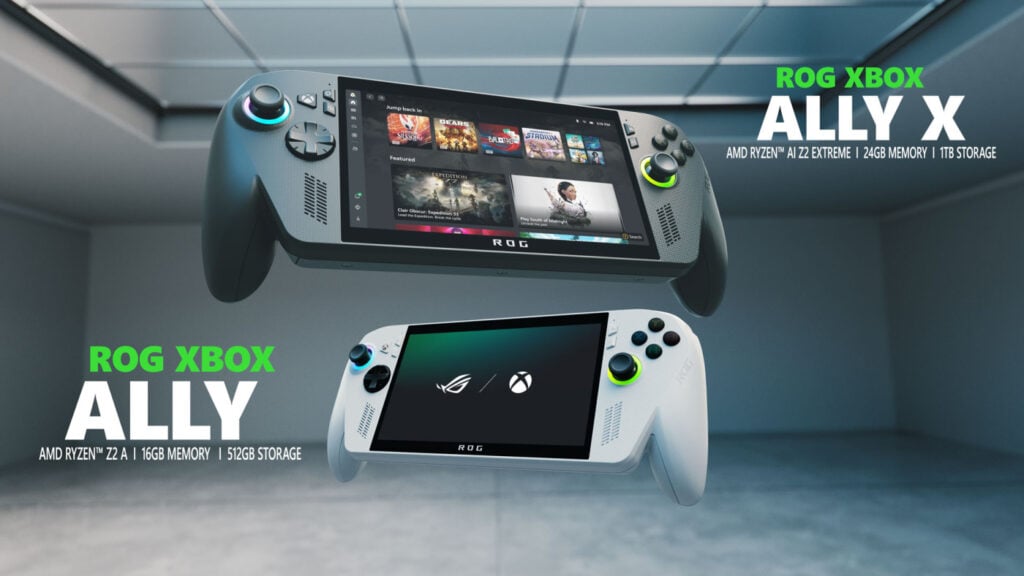 Microsoft annonce ses Xbox portables, les ROG Xbox Ally et Ally X