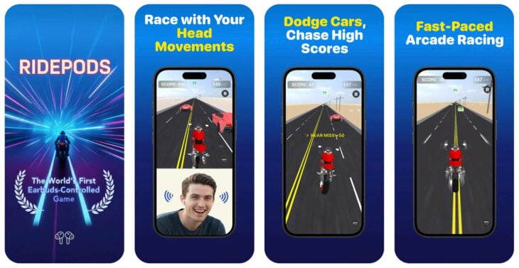 RidePods : contrôlez ce jeu de moto sur iPhone avec vos AirPods