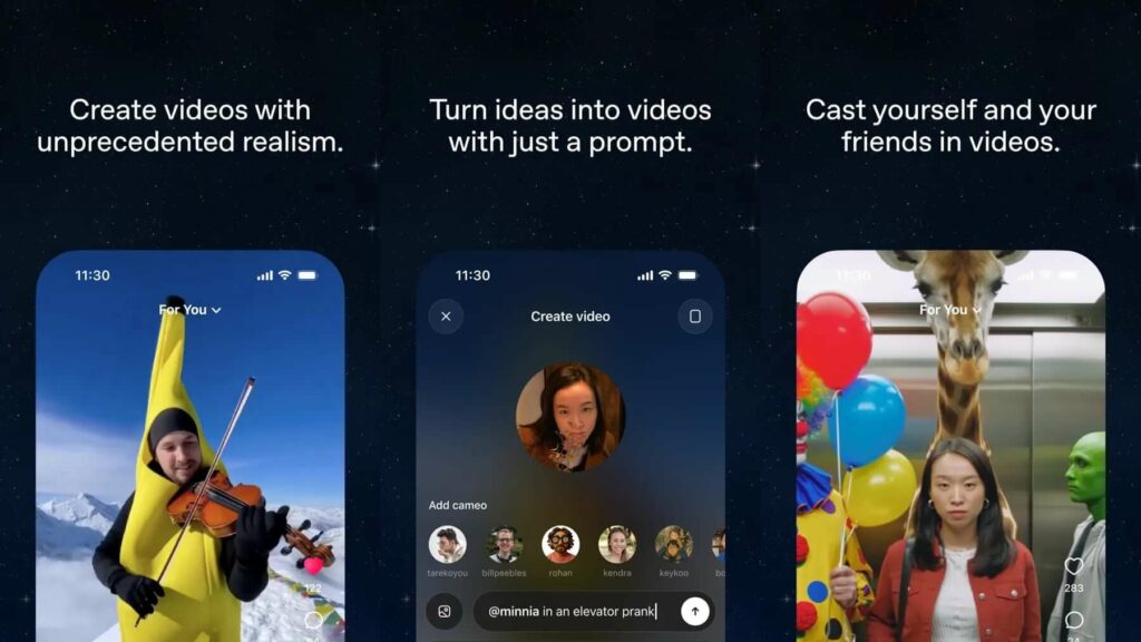 L'app Sora d'OpenAI crée des vidéos réalistes de vous et vos amis grâce à l'IA