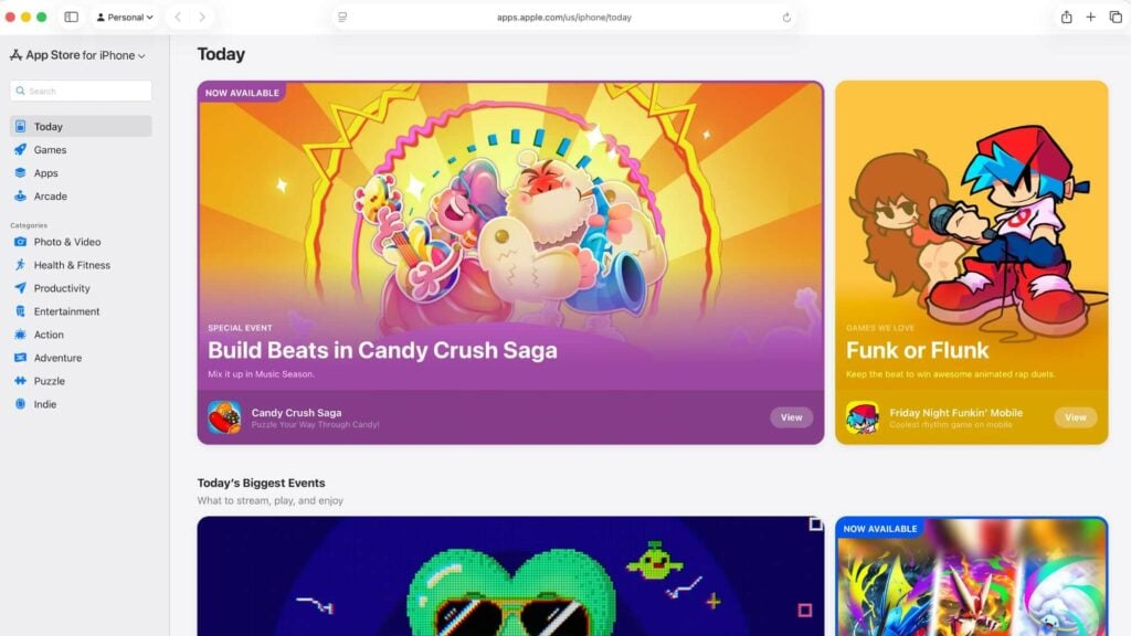 Apple lance une version web de l'App Store Apple lance une version web de l'App Store