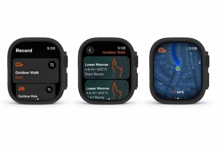 Strava sur Apple Watch gagne la navigation d’itinéraires en version bêta