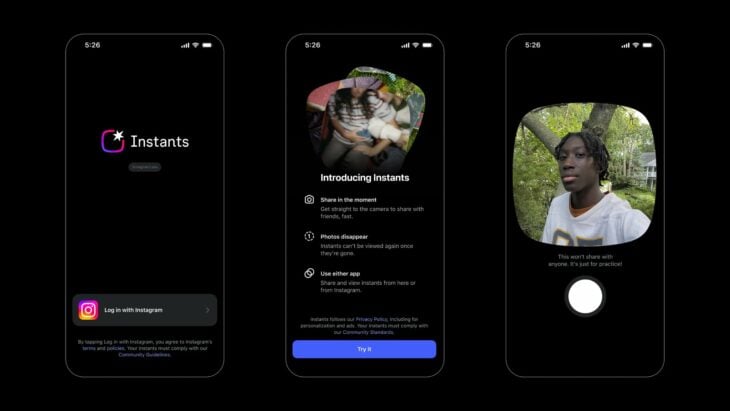 Meta lance Instants, une app pour partager des photos éphémères sur Instagram