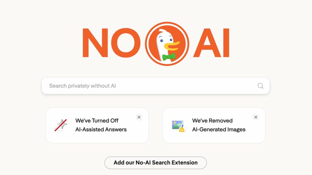 DuckDuckGo : le trafic de la recherche « No AI » grimpe alors que les utilisateurs rejettent la refonte IA de Google
