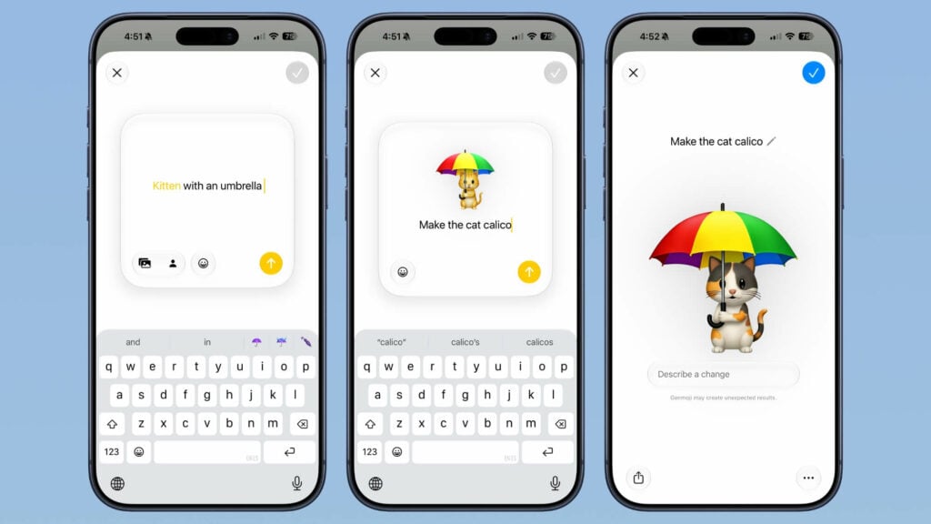 Apple revoit entièrement Genmoji dans iOS 27