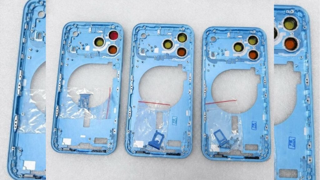 iPhone 18 Pro : les châssis cerise foncé, bleu clair et gris foncé apparaissent en photos